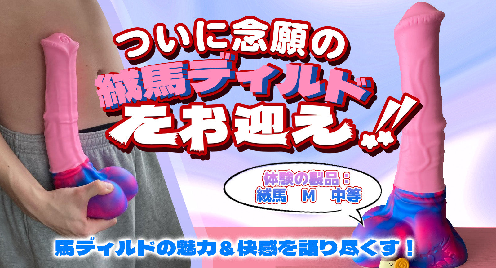 ついに念願の絨馬ディルドをお迎え！！馬ディルドの魅力＆快感を語り尽くす！