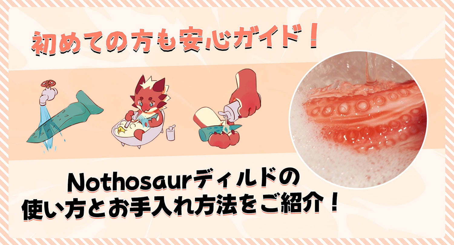 初めての方も安心ガイド！Nothosaurディルドの使い方とお手入れ方法をご紹介します