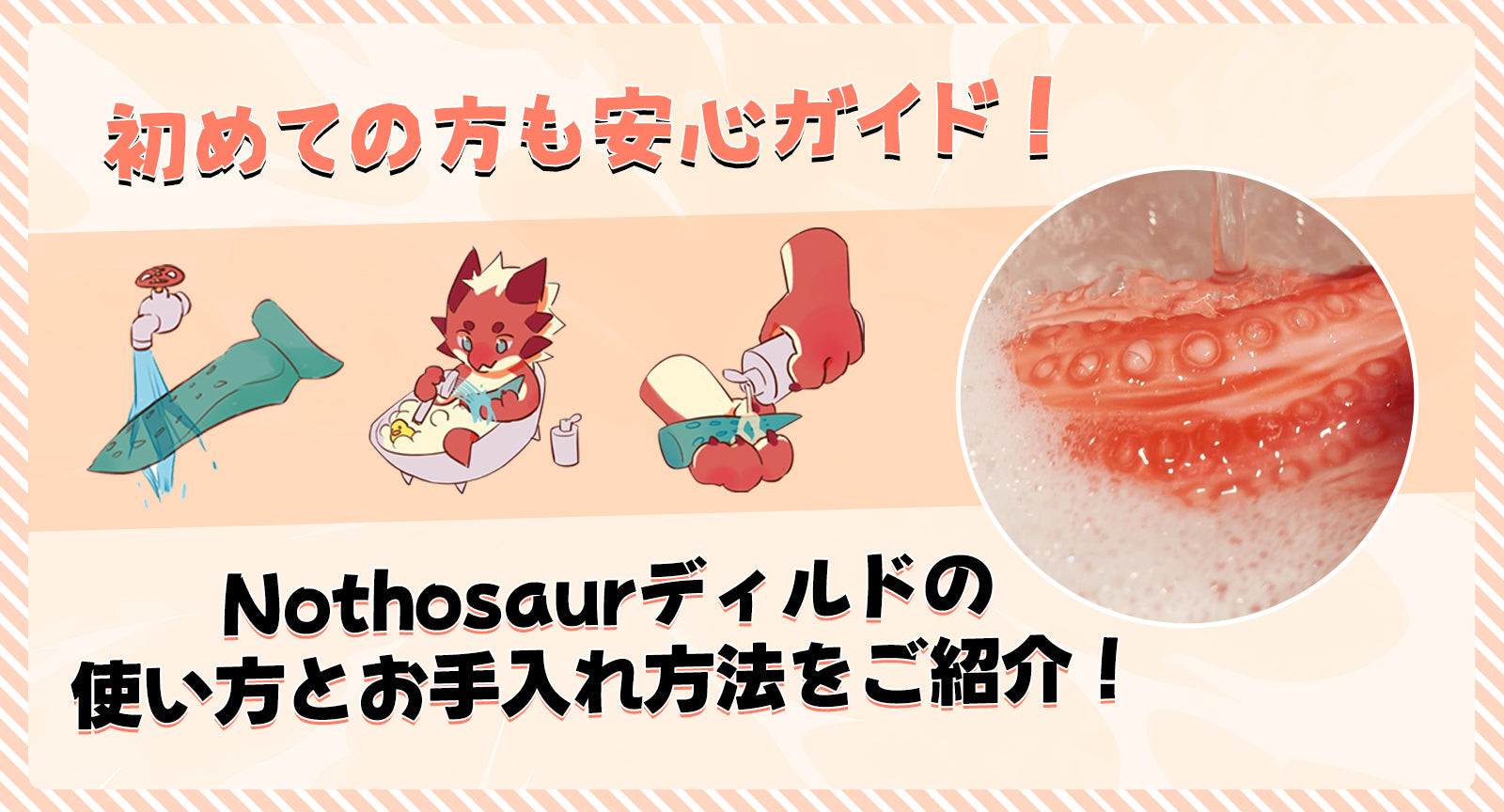 初めての方も安心ガイド！Nothosaurディルドの使い方とお手入れ方法をご紹介します