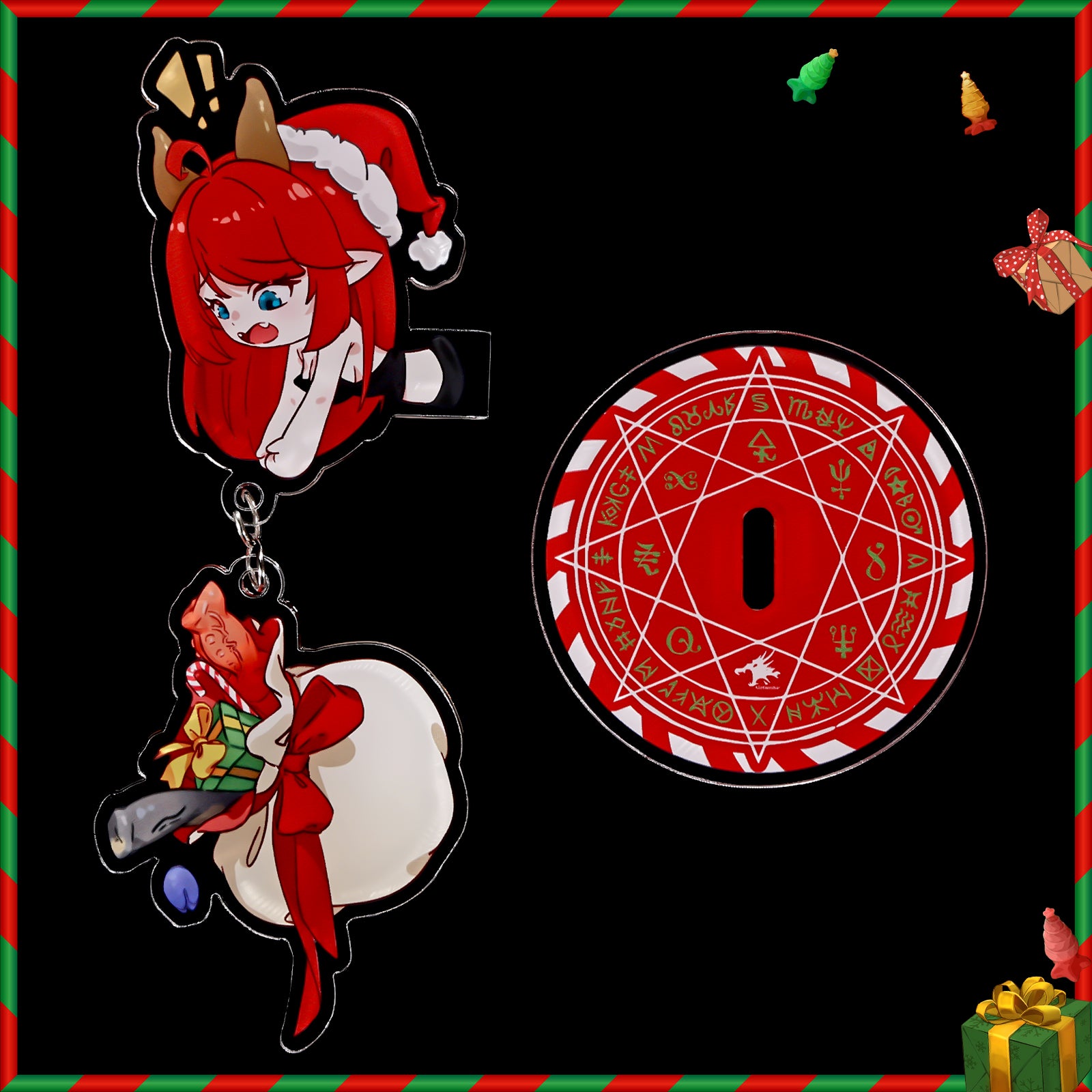 【竜胆クリスマスアクリルマグネット】Rindou Fridge Magnet 冷蔵庫マグネット