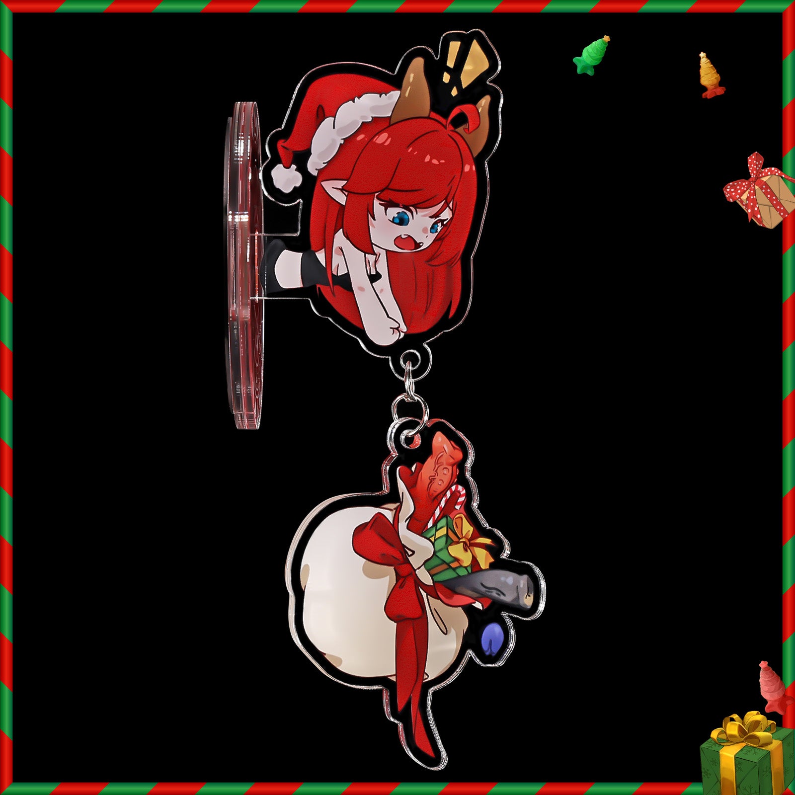 【竜胆クリスマスアクリルマグネット】Rindou Fridge Magnet 冷蔵庫マグネット