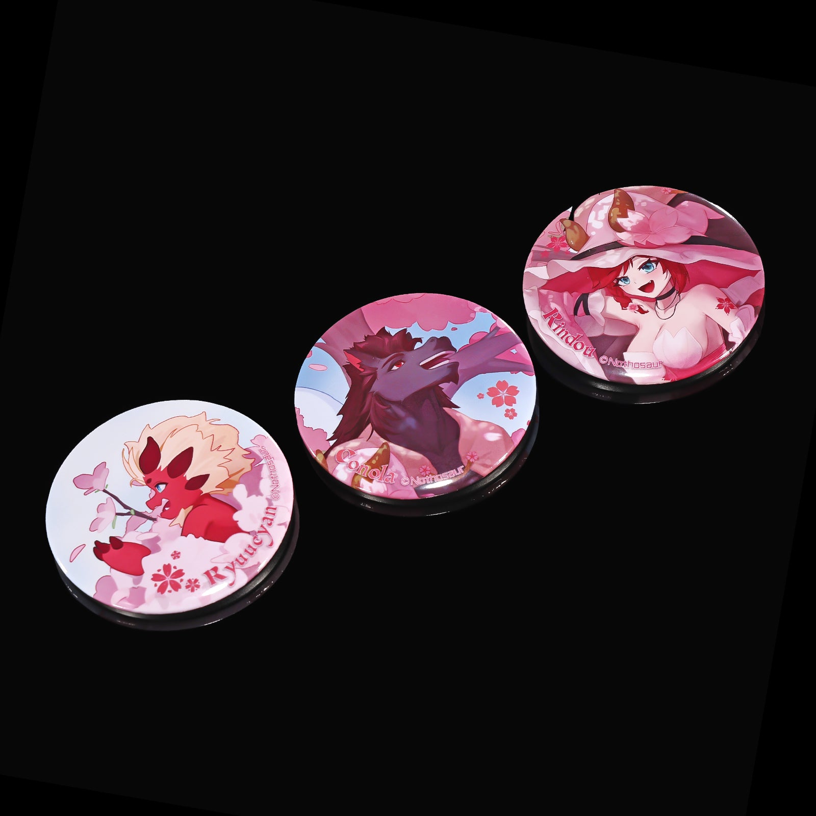【Nothosaur 2026桜缶バッジ】Sakura Blossom Badge