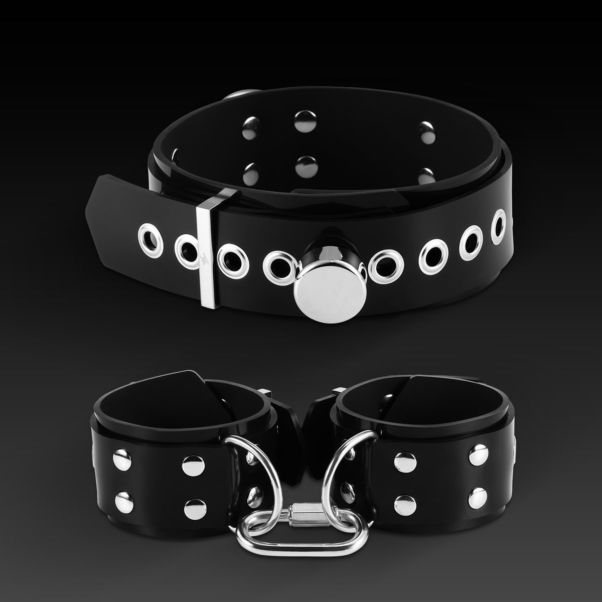 Nothosaur拘束2点セット（首輪・手枷）Cuffs & Collar Combo