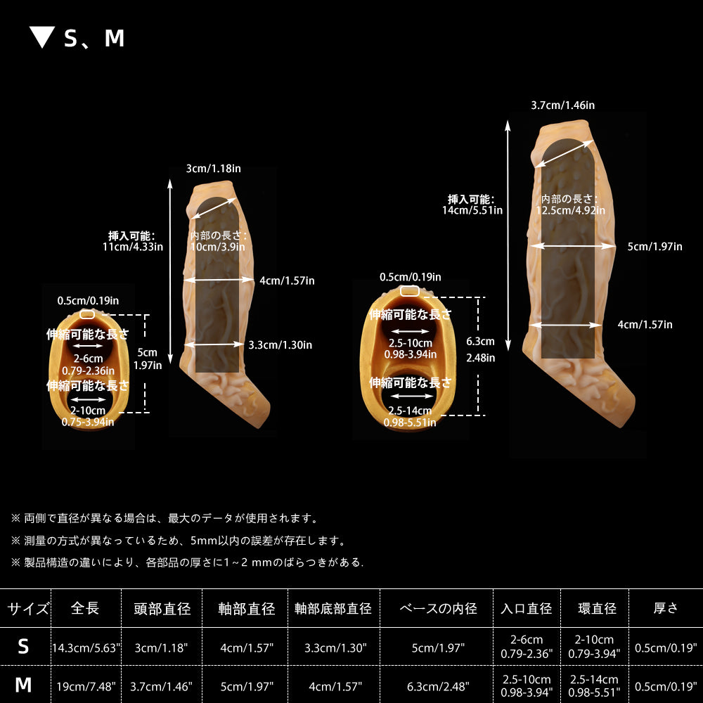 【白澤の衣 開孔式】WIZ'S SHEATH  Open Tip ペニスサック